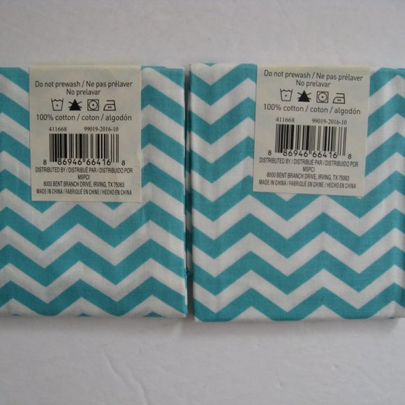 6 Loops and Threads Fabric Sheets 21" x 18" Blue Zig Zag, Whales, Polka Dots - Picture 10 of 10